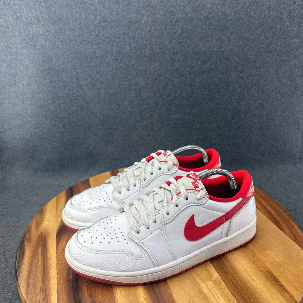 Nike Air Jordan 1 Retro Low OG White University Red CZ0790-161 Men's Sz 9.5